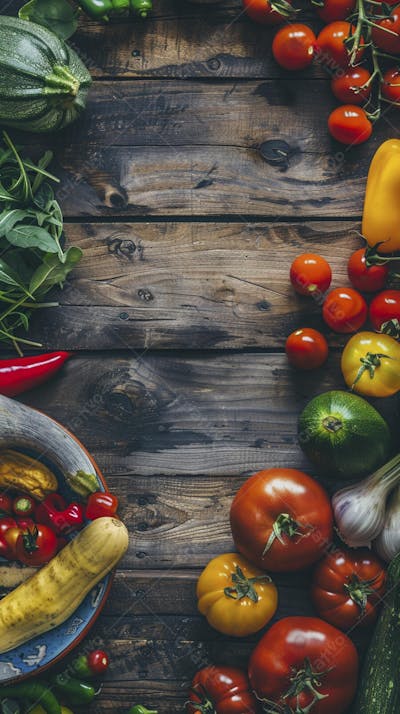 vegetais, comida saudável, culinária, ingredientes naturais, alimentação equilibrada, comida orgânica, legumes, verduras, mesa rústica, fundo de madeira, copy space, espaço para texto, cozinha caseira, gastronomia, alimentação saudável, produtos naturais, mercado de agricultores, ingredientes frescos, estilo rústico, culinária vegetariana, comida vegana, legumes coloridos, estilo de vida saudável, cozinha gourmet, receitas saudáveis, fundo culinário, cenoura, batata, pimentão, tomate, cebola, alho, milho, abóbora, salsa, ingredientes frescos, cozinha criativa