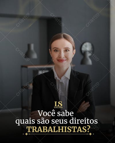Post de Advocacia Você sabe quais são seus direitos trabalhistas?