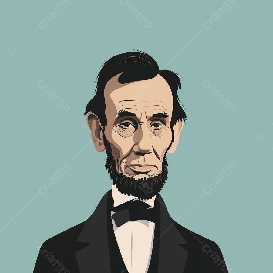 Retrato estilizado de Abraham Lincoln