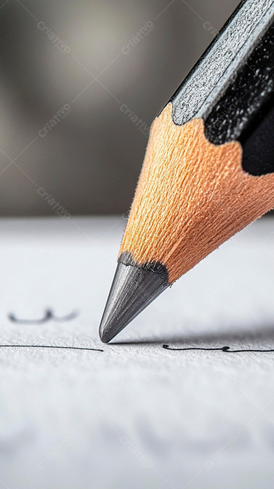 Lápis grafite escrevendo em papel