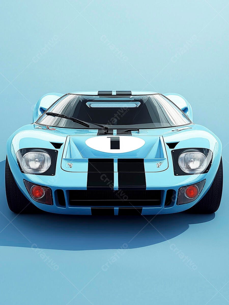 Ford GT40 Azul Clássico Número 1