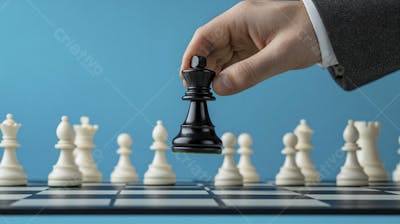 Movimento estratégico no jogo de xadrez