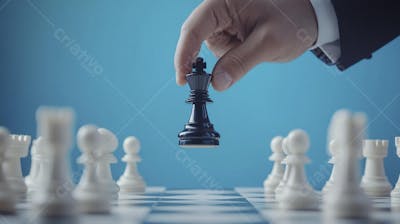 Movimento estratégico no jogo de xadrez