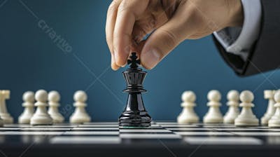 Movimento estratégico no jogo de xadrez