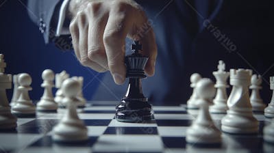 Movimento estratégico no jogo de xadrez