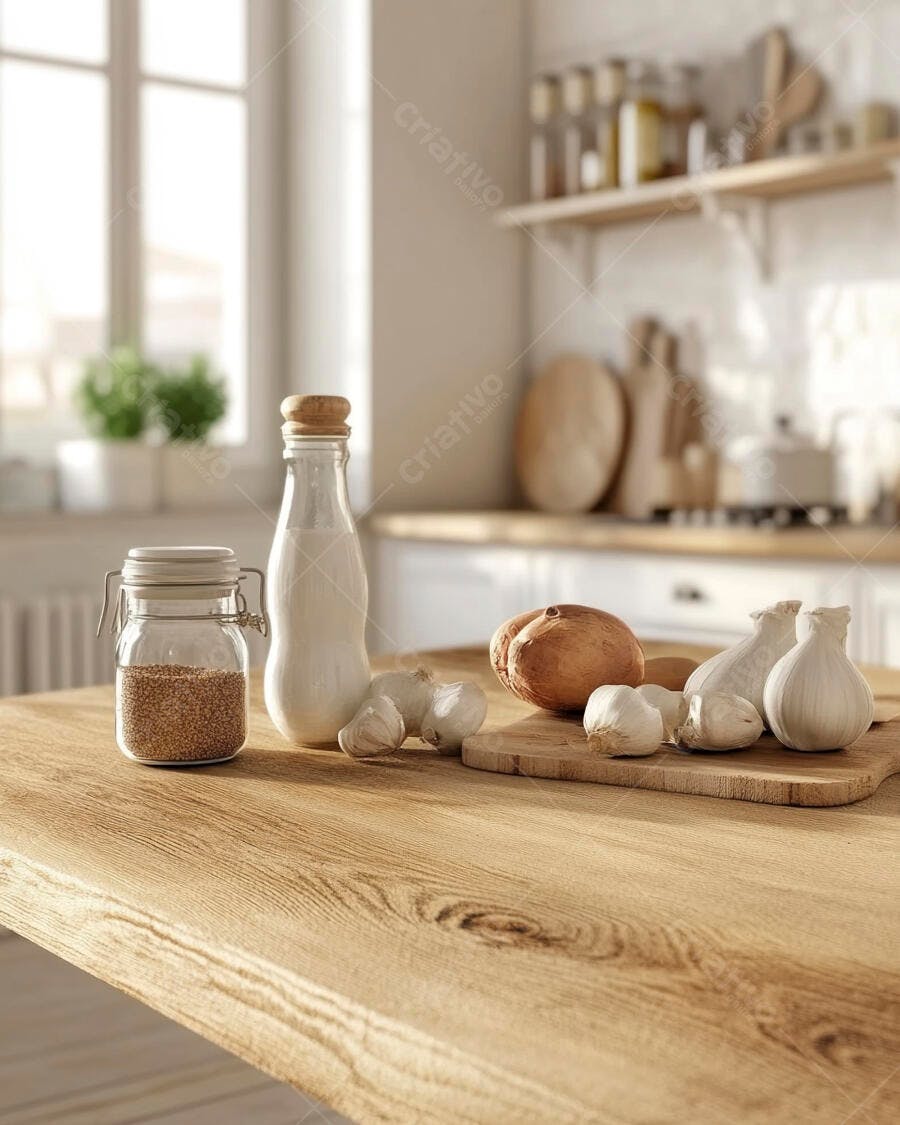 Ingredientes culinários cozinha clara