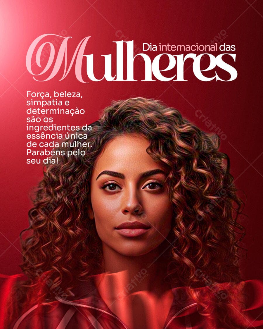 Flyer Dia Internacional da Mulher PSD Editável