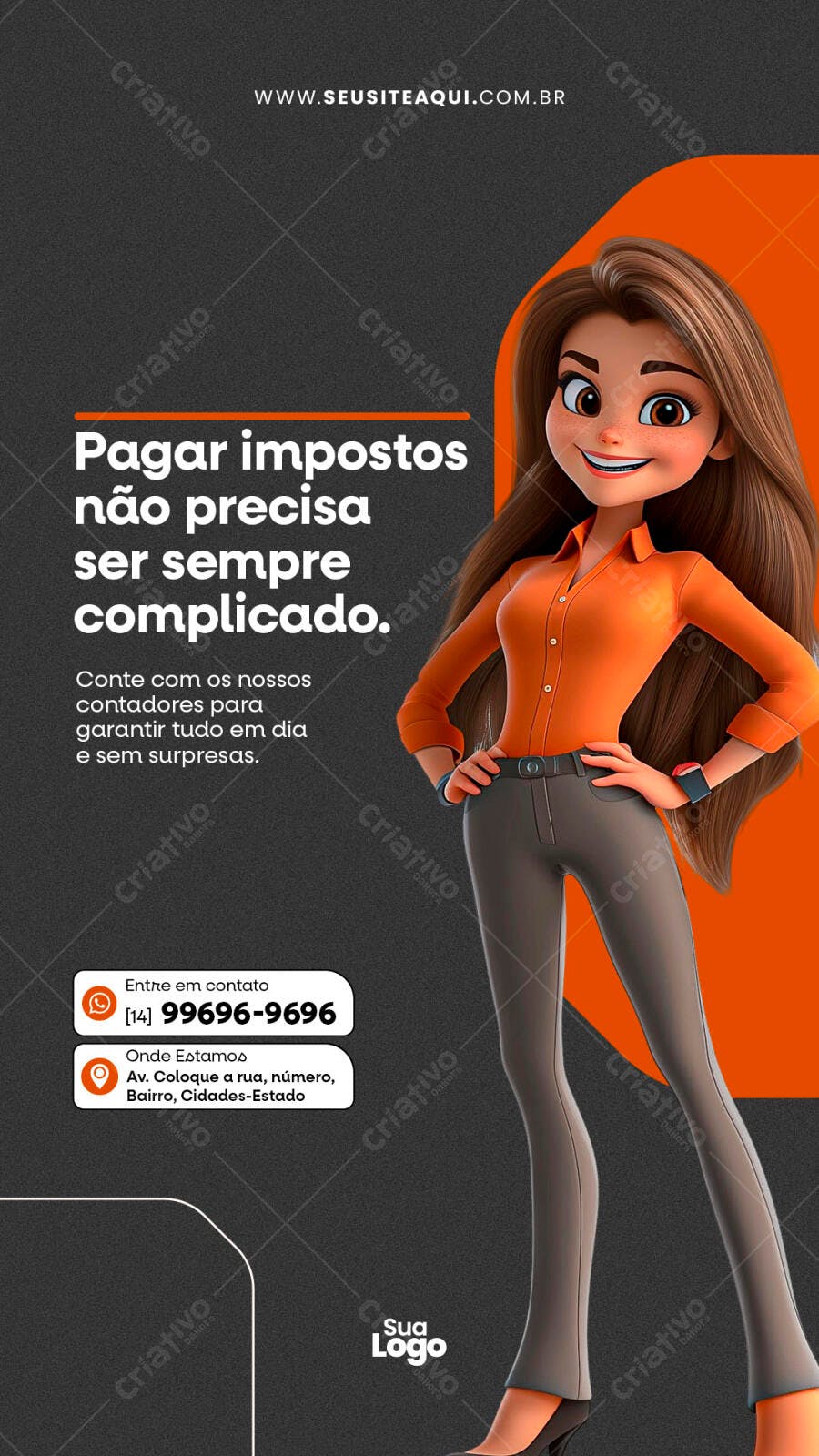 Flyer para Contabilidade PSD Editável