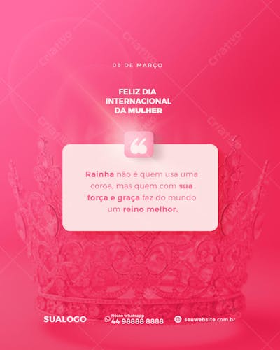 Dia da mulher 08 de março