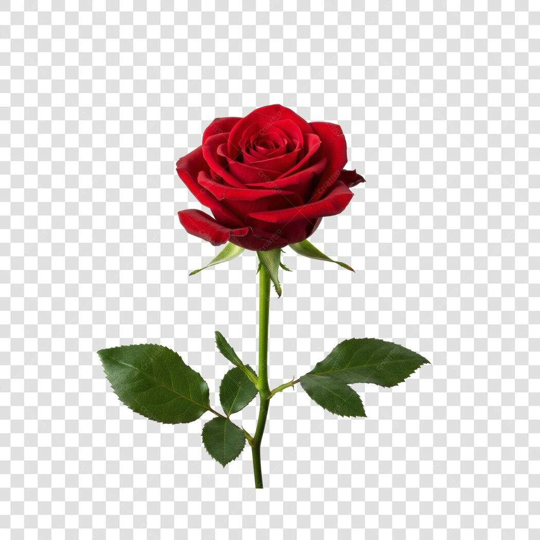 Post Instagram Dia dos Namorados Rosa Vermelha PNG com fundo transparente