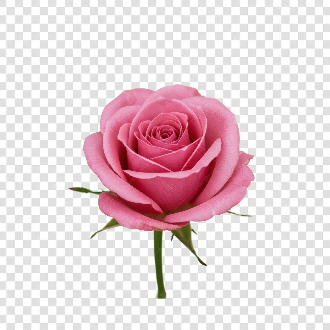 Imagem Rosa Romântica PNG com fundo transparente