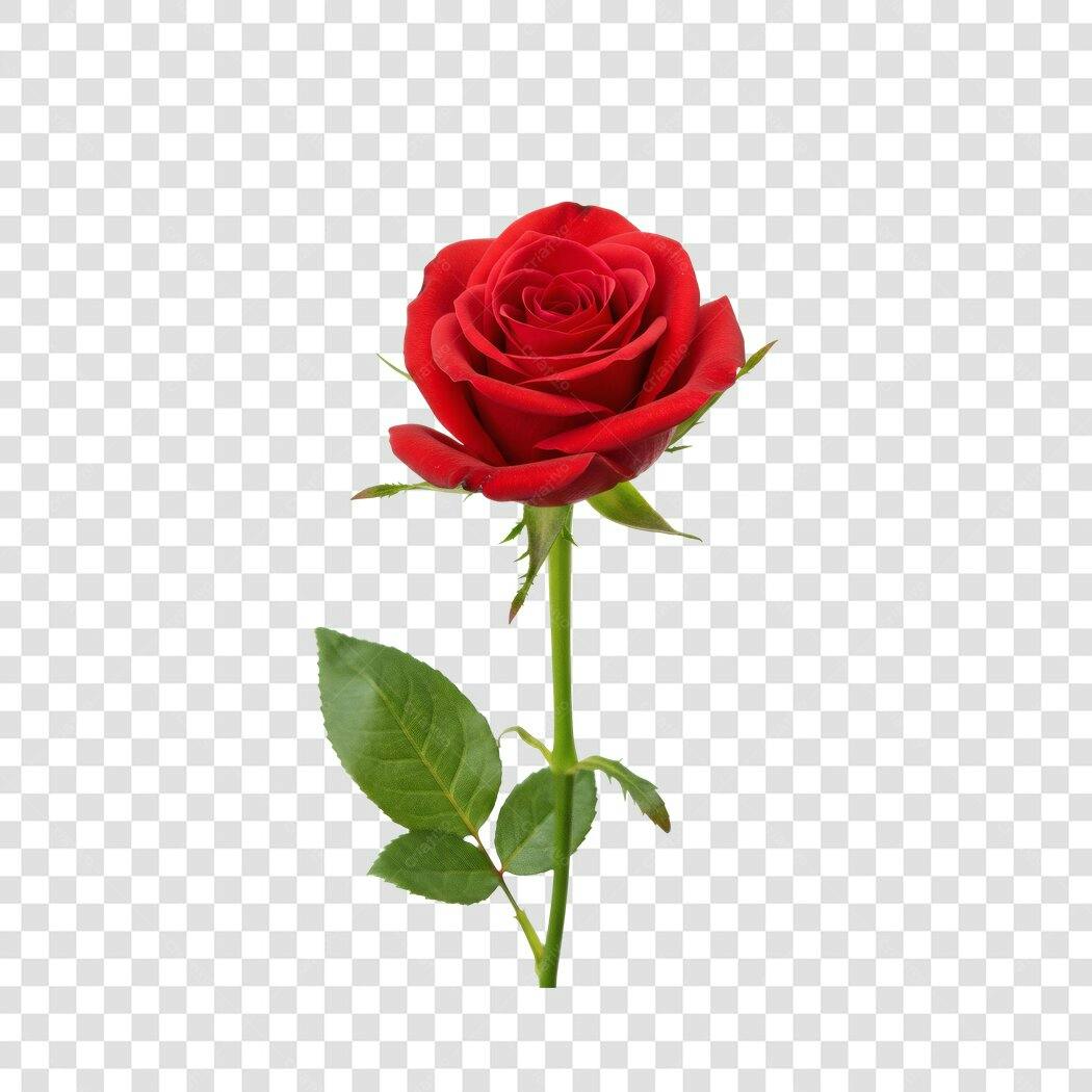 Post Instagram Dia dos Namorados Rosa Vermelha PNG com fundo transparente