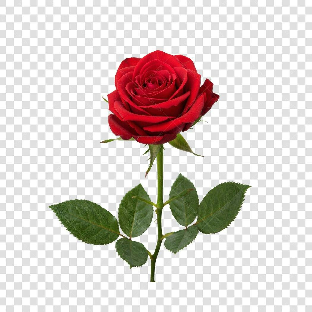 Post Instagram Dia dos Namorados Rosa Vermelha PNG com fundo transparente