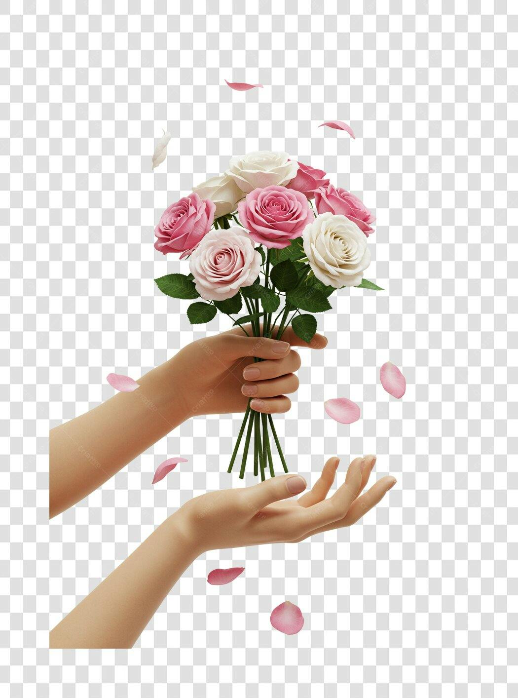 Post Instagram Dia dos Namorados Rosas PNG com fundo transparente