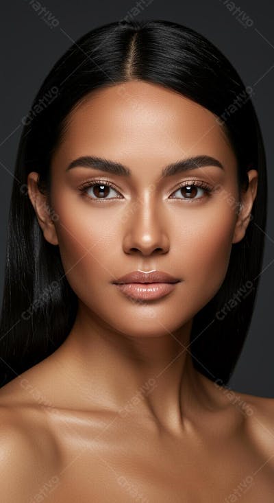 Mulher bonita e sensual - Salão de beleza