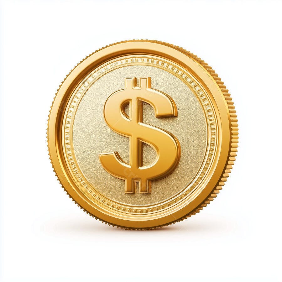 Moeda de dólar dourada