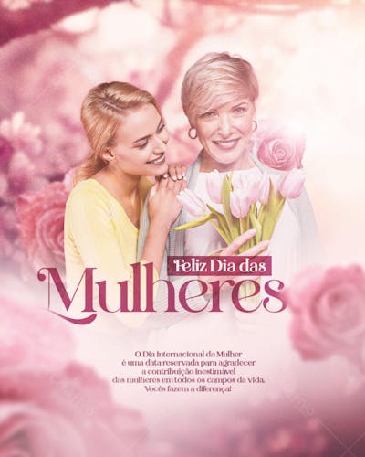 feliz dia das mulheres