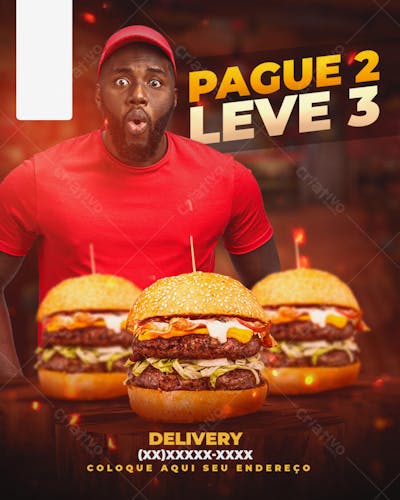 HAMBURGUERIA PROMOÇÃO DE LANCHE