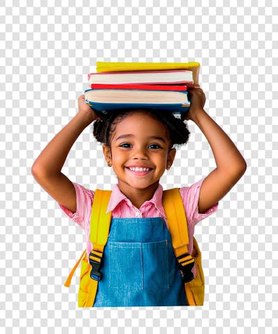 menina de escola volta as aulas
