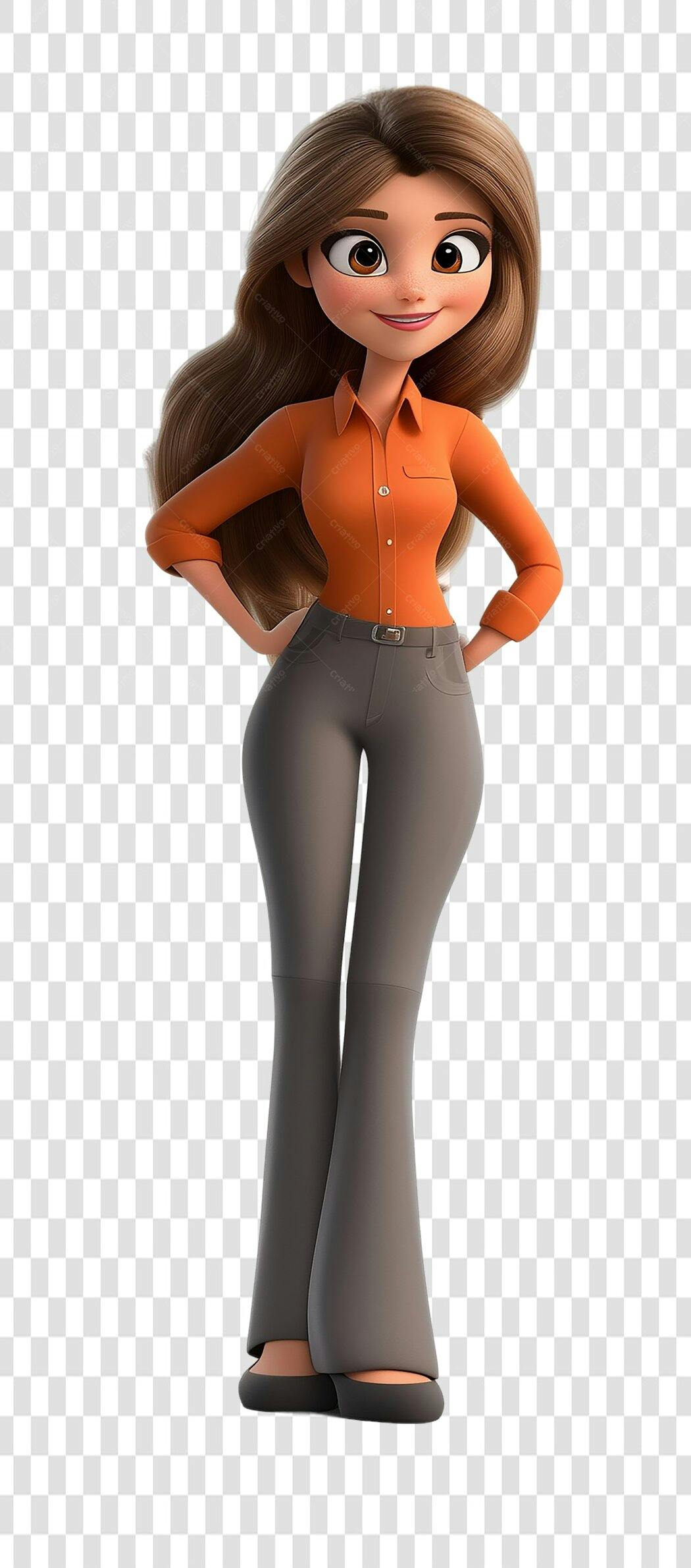Avatar Mulher Negócios PNG com fundo transparente