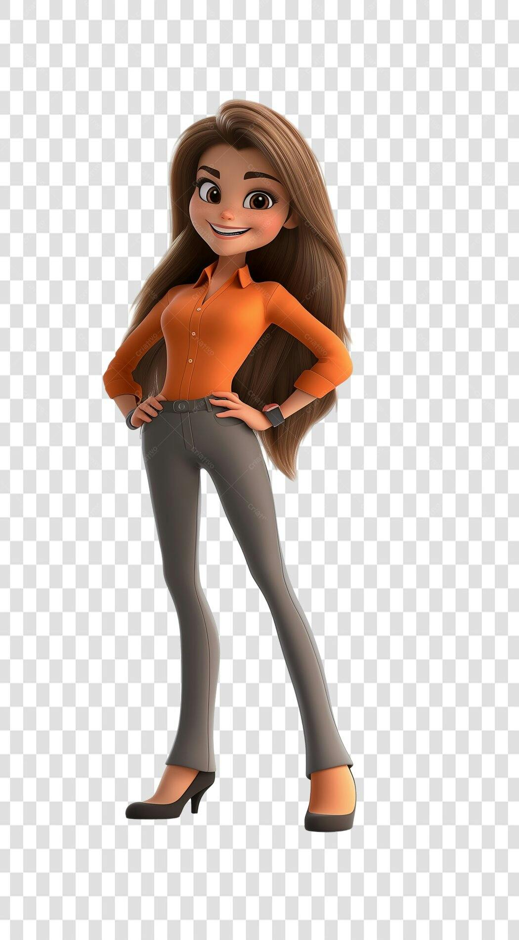 Avatar Mulher Negócios PNG com fundo transparente