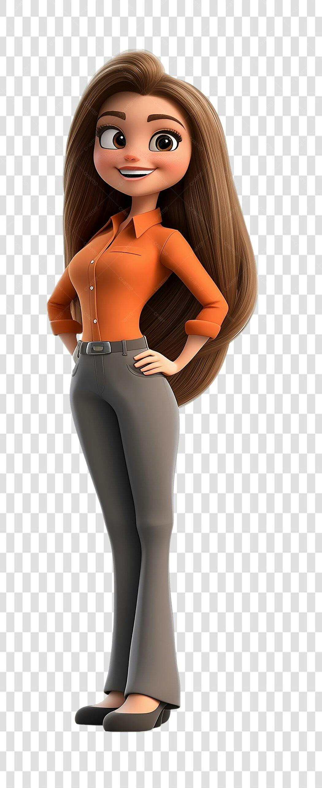 Avatar Mulher Negócios PNG com fundo transparente