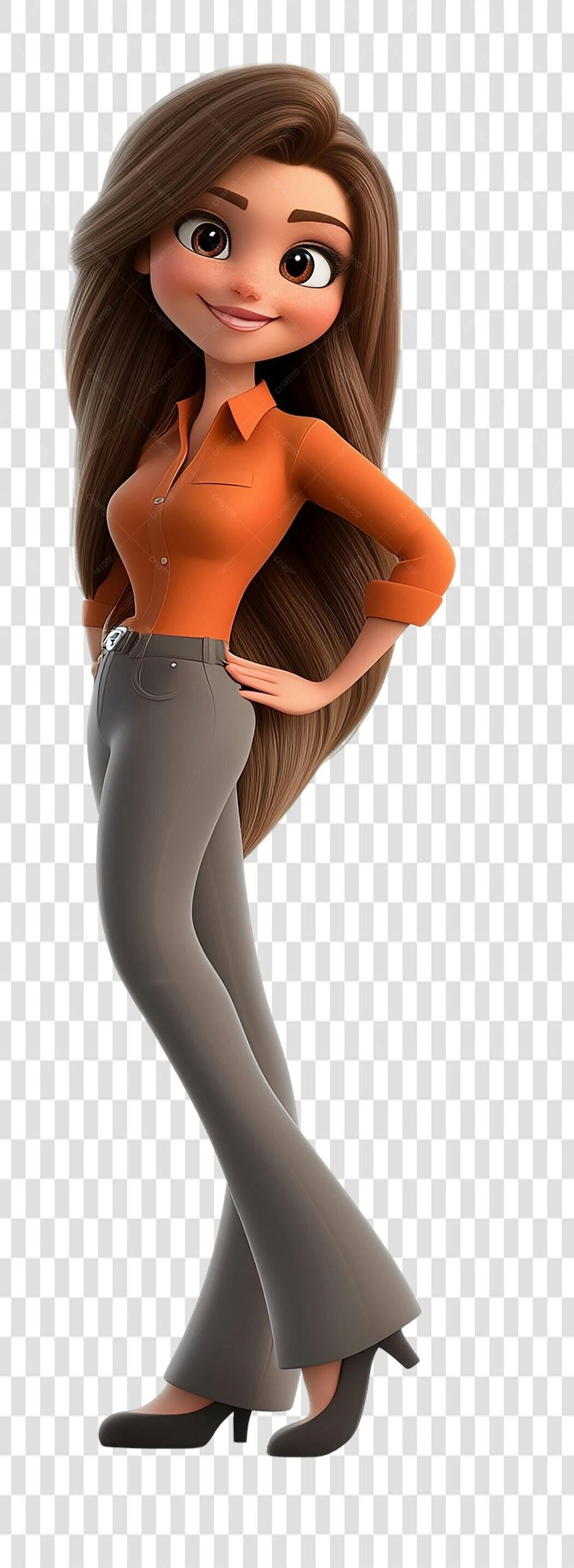 Avatar Mulher Negócios PNG com fundo transparente