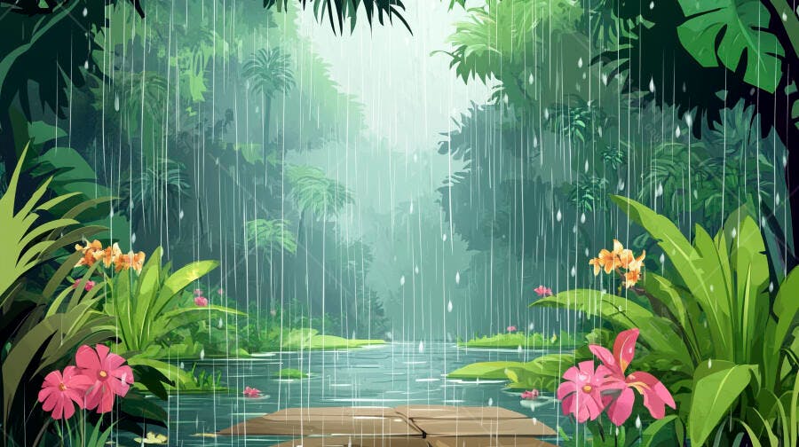 Chuva na Floresta Tropical