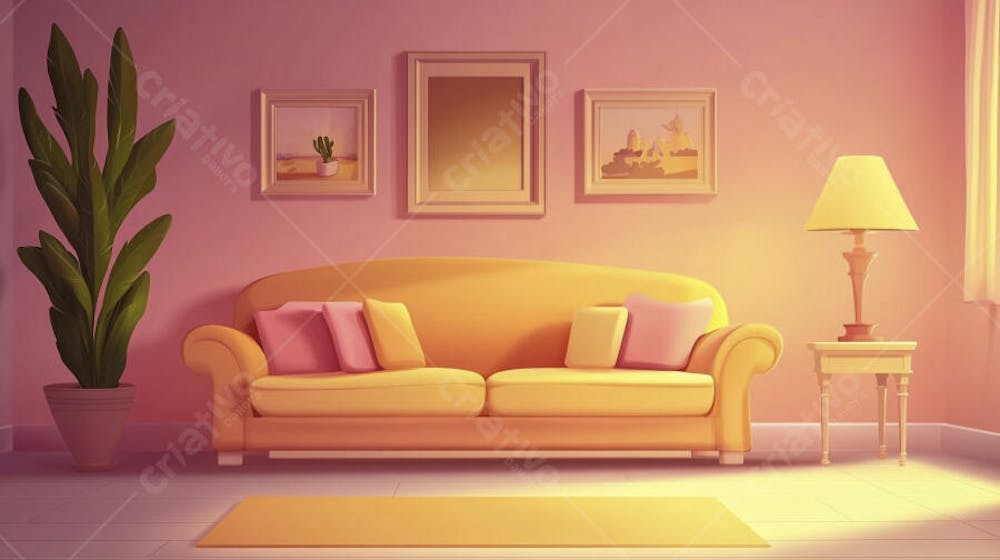 Sala de Estar Aconchegante