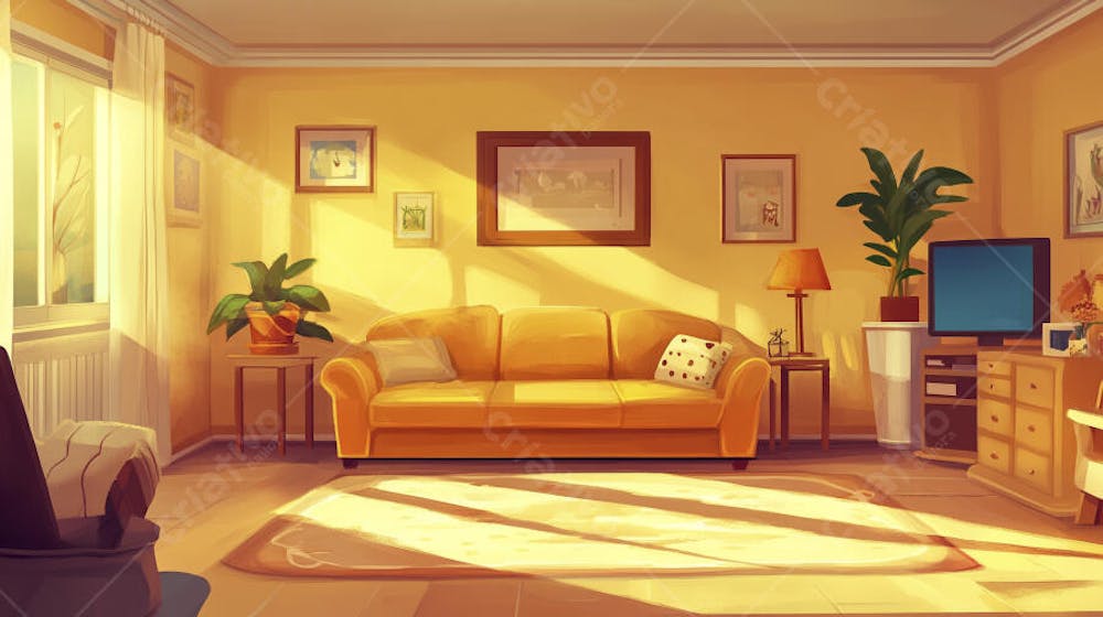 Sala de Estar Aconchegante