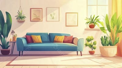 Sala de Estar Aconchegante