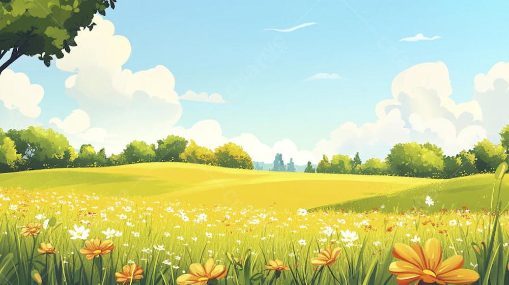 Campo Florido no Verão