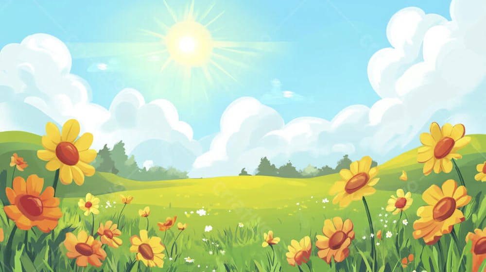 Campo Florido no Verão