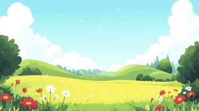 Campo Florido no Verão