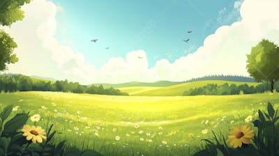 Campo Florido no Verão