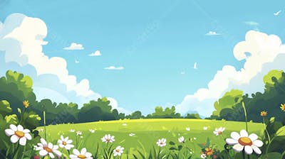 Campo Florido no Verão