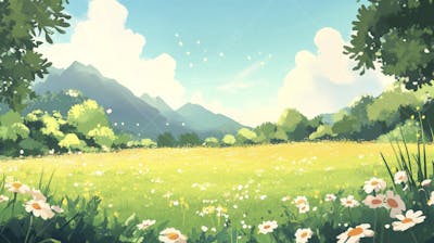 Campo Florido no Verão