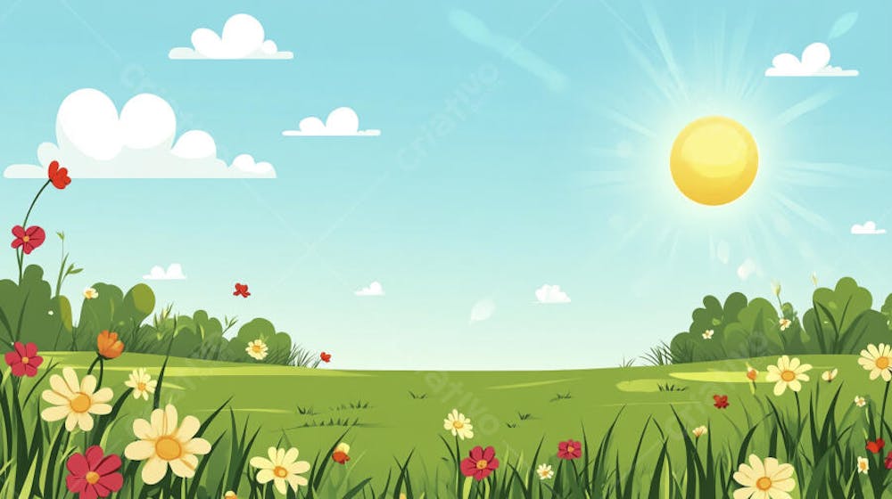 Campo Florido no Verão