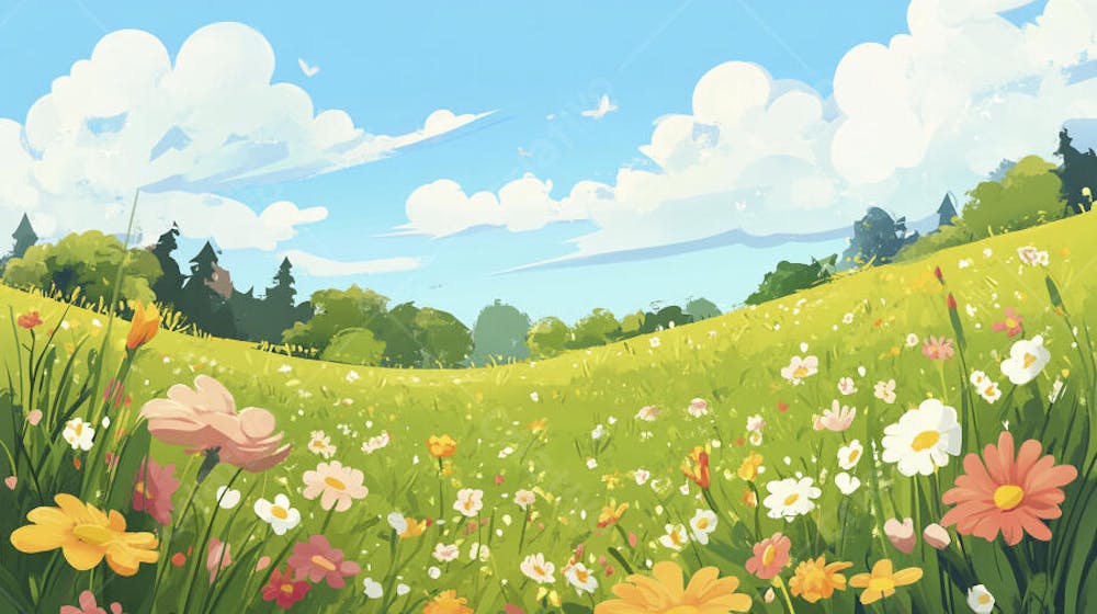 Campo Florido no Verão