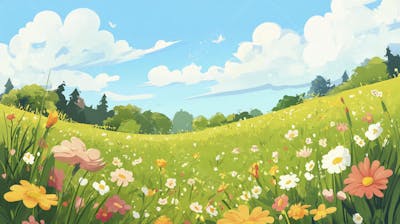 Campo Florido no Verão