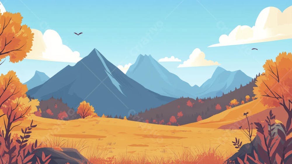 Montanhas no Outono