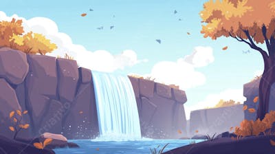 Cachoeira na Primavera
