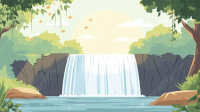 Cachoeira na Primavera