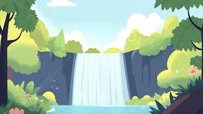 Cachoeira na Primavera