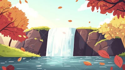 Cachoeira na Primavera