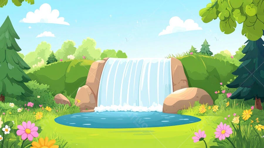 Cachoeira em Floresta Primavera