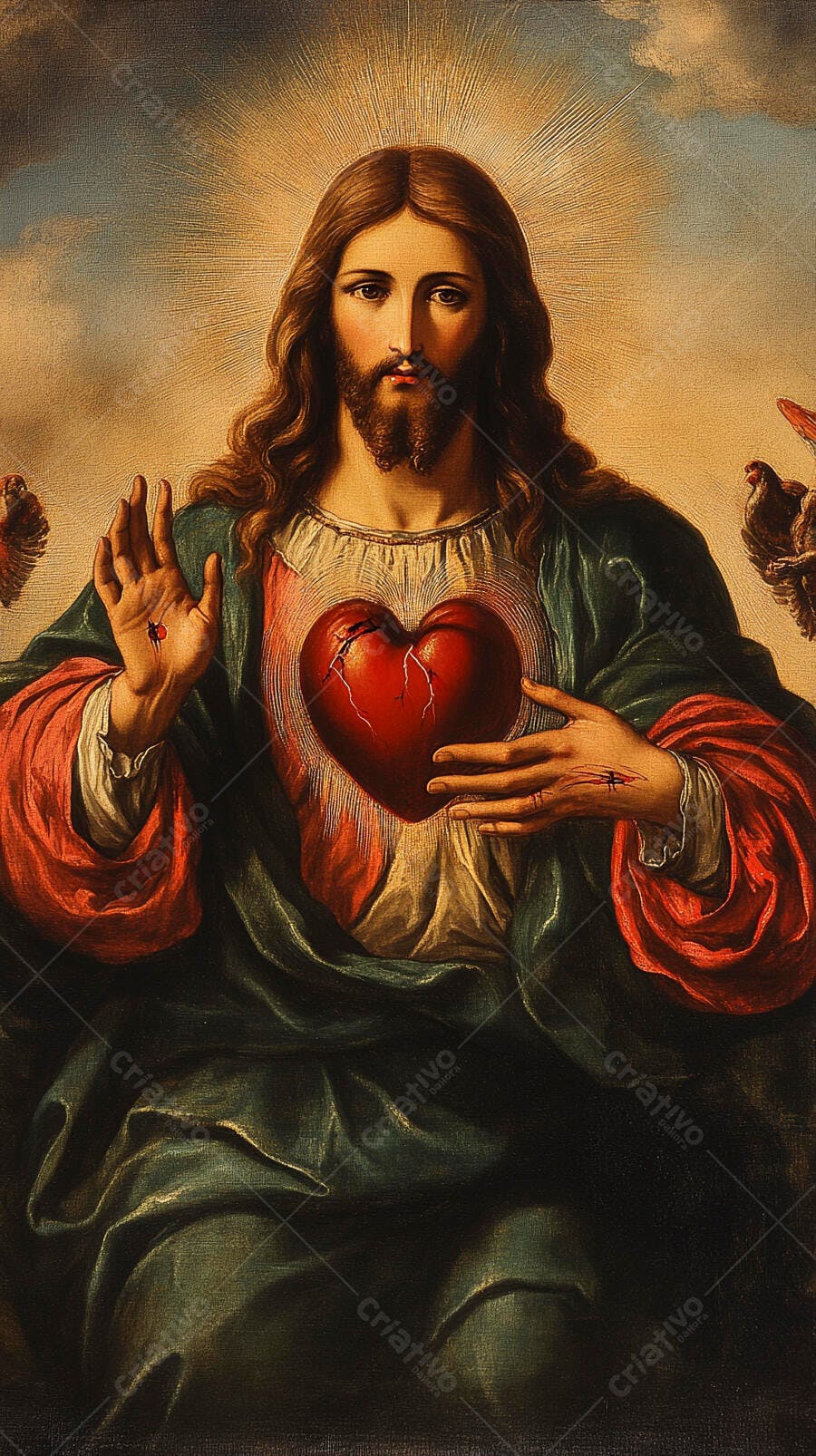 Jesus Sagrado Coração Ferido