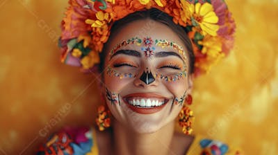Maquiagem Catrina Mexicana