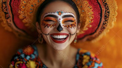 Maquiagem Catrina Mexicana