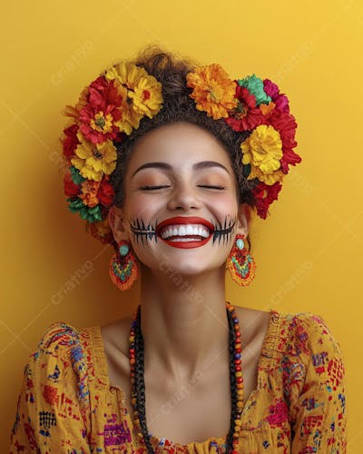 Maquiagem Catrina Mexicana